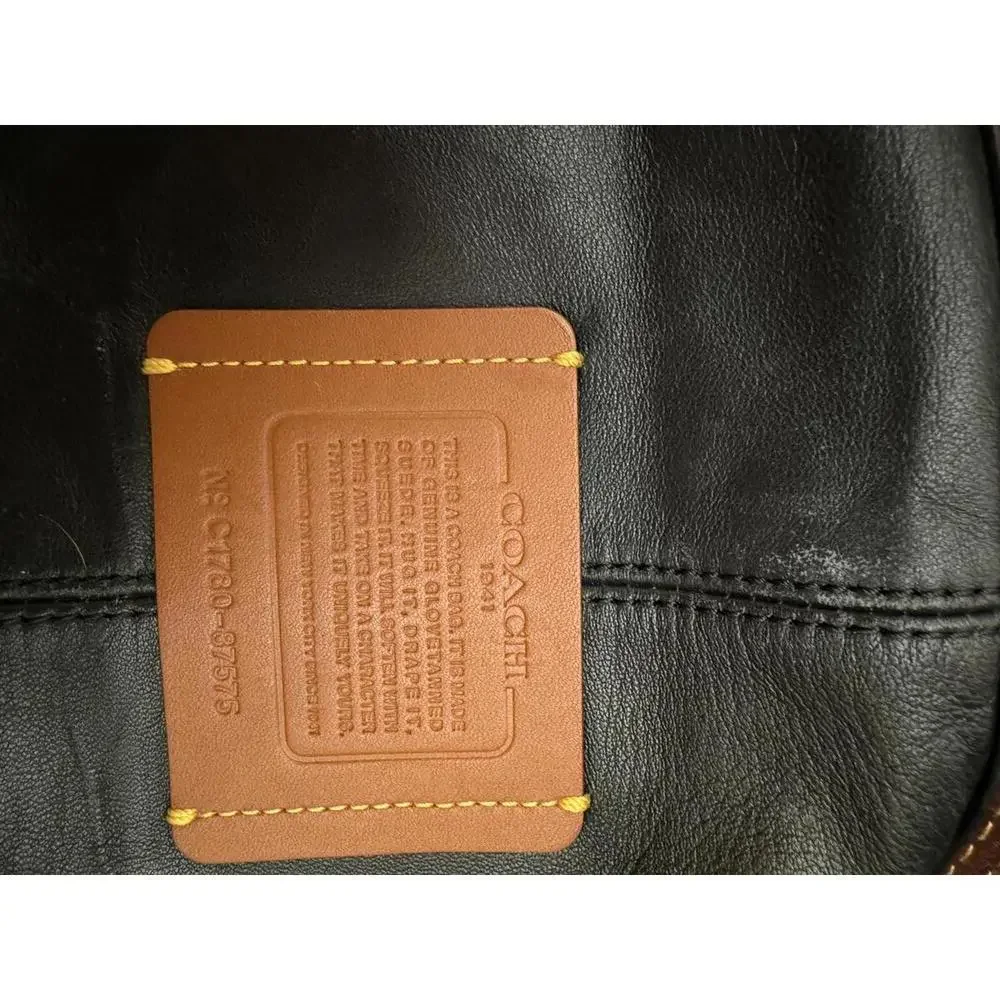 Coach 1941 Suede Leather Tote Shoulder Bag C1780-87575 Large Slouchy Hobo - Picture 6 of 9